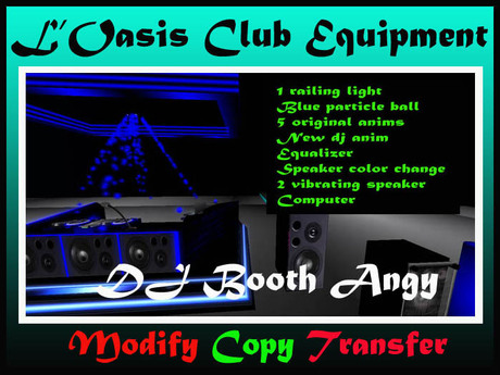 Second Life Marketplace - dj booth angy blue